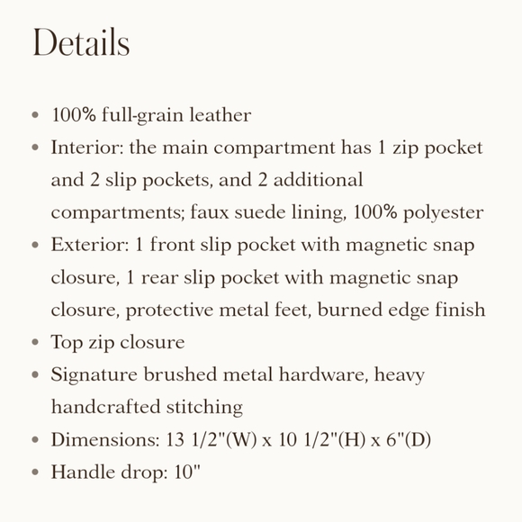 Patricia Nash large Paris satchel, tooled leather - Picture 15 of 16